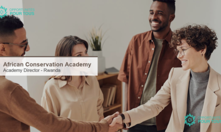 African Conservation Academy recrute un(e) Academy Director au Rwanda