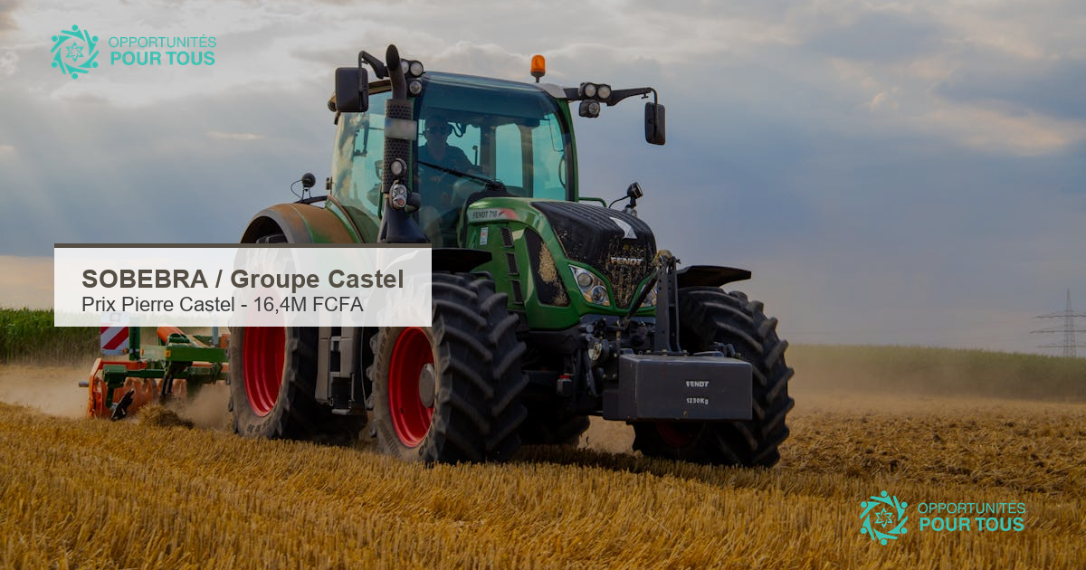 Prix Pierre Castel 2026 : 16,4 millions FCFA pour les jeunes entrepreneurs agroalimentaires africains