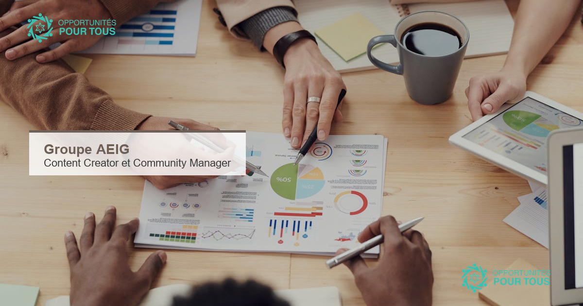 Le groupe AEIG recrute un(e) Content Creator et Community Manager à Cotonou