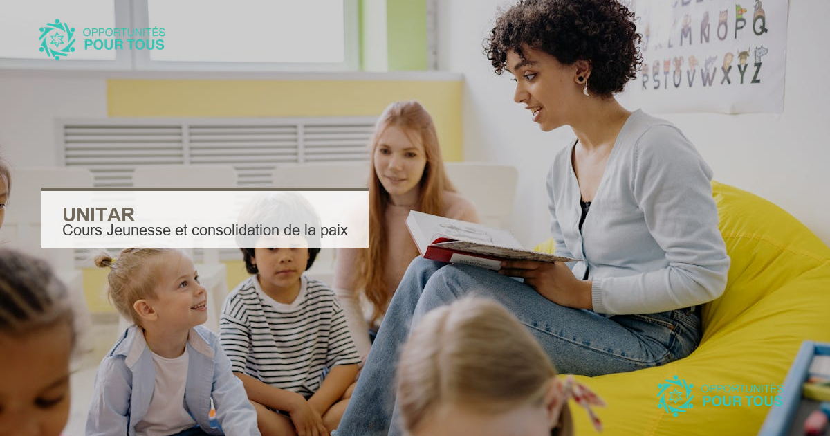 Cours en ligne UNITAR : « Jeunesse et consolidation de la paix » – à suivre à votre rythme
