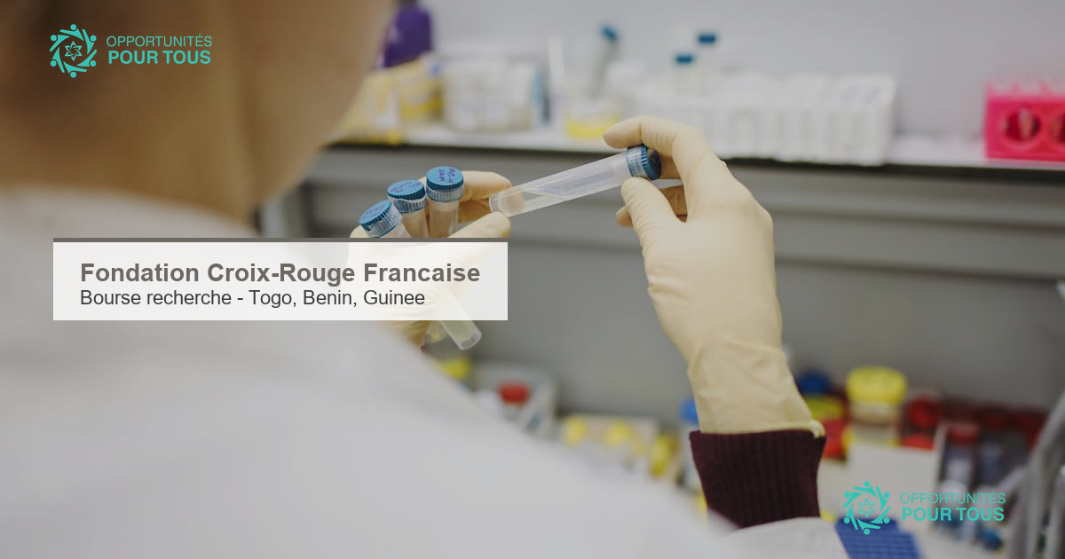 Bourse de recherche Croix-Rouge française : 15 mois d&rsquo;étude sur les inondations au Togo, Bénin ou Guinée