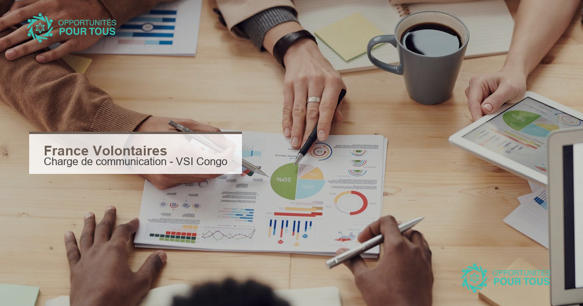 France Volontaires recrute un(e) chargé(e) de communication VSI au Congo – mission de 24 mois