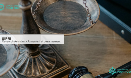 SIPRI recrute un(e) Research Assistant pour son programme sur les armes de destruction massive