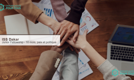 ISS Dakar Junior Fellowship : 10 mois en paix, genre et géopolitique en Afrique