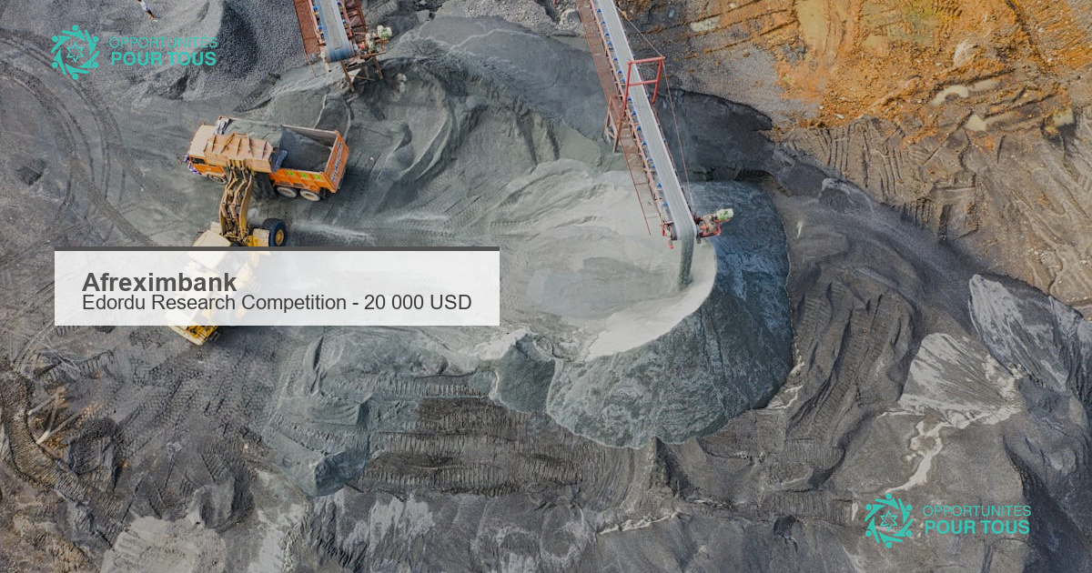 Afreximbank–Edordu Research Competition : jusqu&rsquo;à 20 000 USD pour les chercheurs africains et de la diaspora