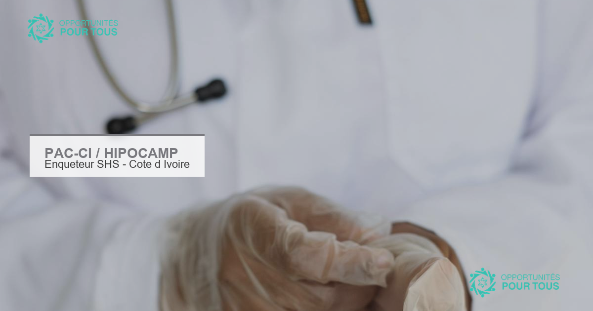 PAC-CI recrute un(e) enquêteur(trice) pour le projet HIPOCAMP sur l&rsquo;hépatite B en Côte d&rsquo;Ivoire