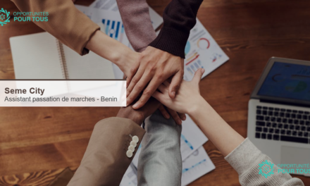 Sèmè City recrute un(e) assistant(e) en passation de marchés pour le projet FP2E