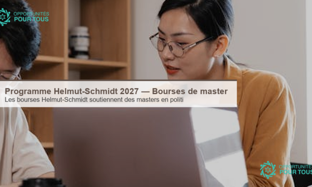 Programme Helmut-Schmidt 2027 — Bourses de master