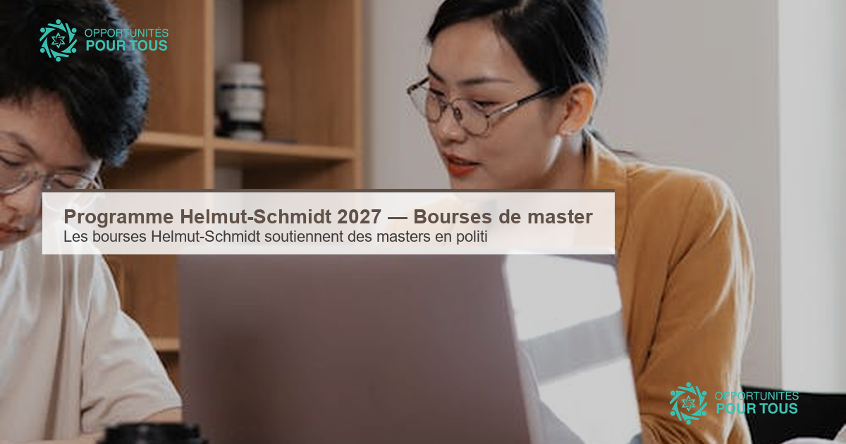 Programme Helmut-Schmidt 2027 — Bourses de master
