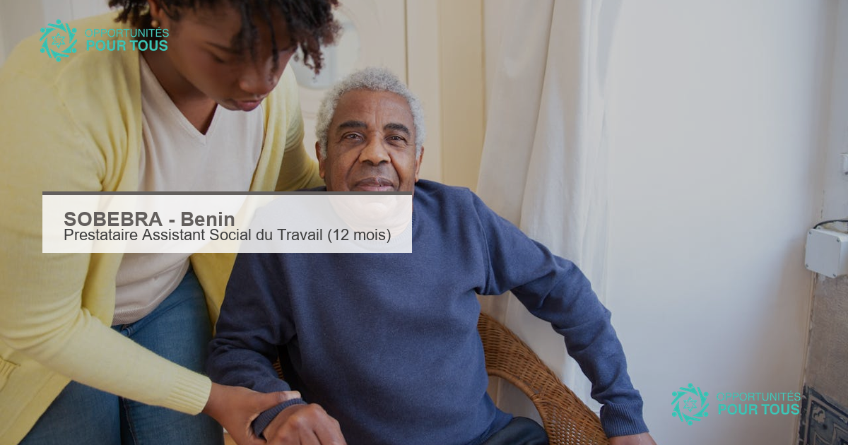 SOBEBRA recrute un prestataire Assistant Social du Travail (contrat de 12 mois renouvelable)