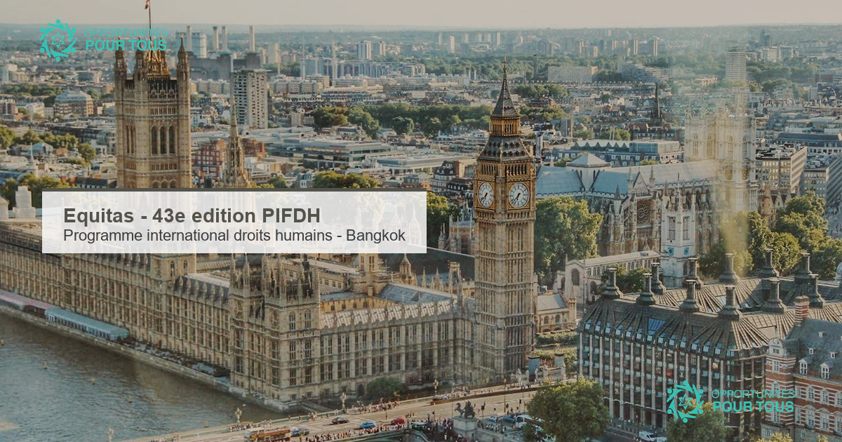 Equitas : 43e edition du Programme International de Formation aux Droits Humains (PIFDH) a Bangkok