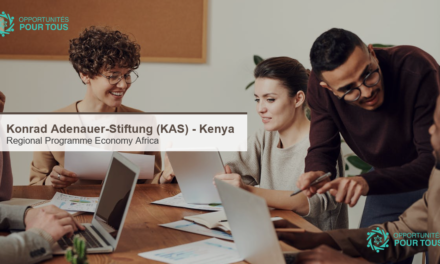 Konrad Adenauer-Stiftung (KAS) recrute pour son Regional Programme Economy Africa base au Kenya
