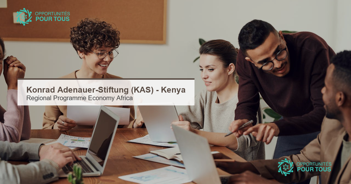 Konrad Adenauer-Stiftung (KAS) recrute pour son Regional Programme Economy Africa base au Kenya