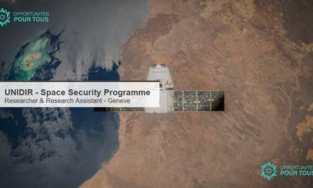 UNIDIR Space Security Programme recrute deux nouveaux membres : Researcher et Research Assistant a Geneve
