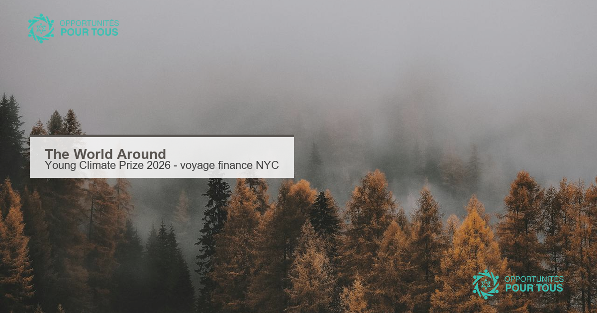 The World Around Young Climate Prize 2026 : voyage entierement finance vers New York City