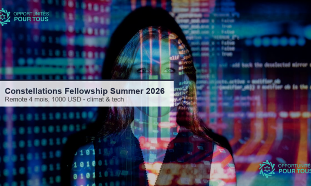 Constellations Fellowship Summer 2026 : 1 000 USD de stipend pour un fellowship remote en climat, tech et impact