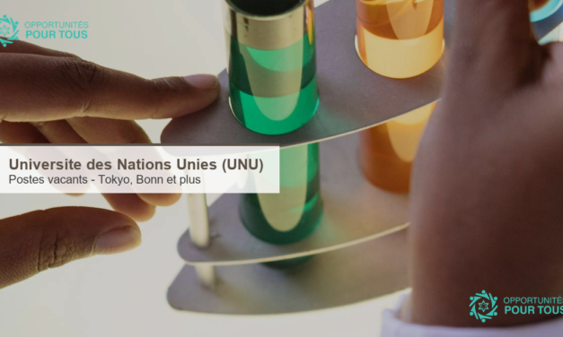 Universite des Nations Unies (UNU) : opportunites d’emploi de Tokyo a Bonn en mai 2026