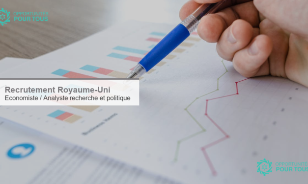 Royaume-Uni : recrutement d&rsquo;un(e) Economiste ou Analyste en recherche et politique pour ameliorer le niveau de vie