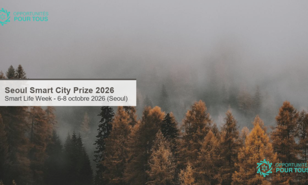 Seoul Smart City Prize 2026 : valorisez votre projet de ville intelligente sur la scene internationale