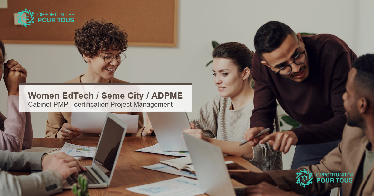 Women EdTech : appel a manifestation d&rsquo;interet pour un cabinet d&rsquo;accompagnement a la certification PMP (Project Management Professional)