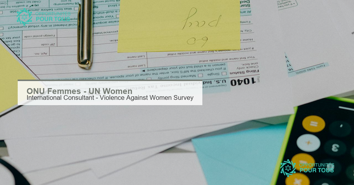 ONU Femmes recherche un(e) International Consultant sur l&rsquo;enquete Violence Against Women