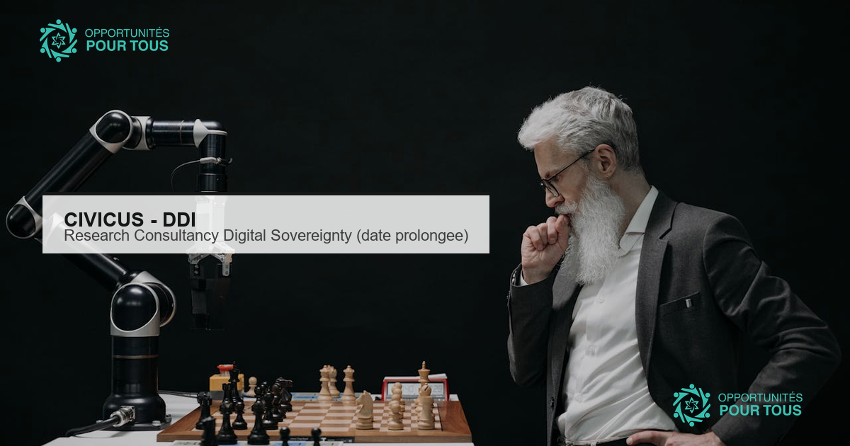 CIVICUS – DDI : Research Consultancy sur Digital Sovereignty & Alternative Technologies (date prolongee)