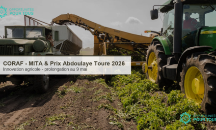 CORAF : la date limite est prolongee au 9 mai pour MITA et le Prix d&rsquo;Innovation Agricole Abdoulaye Toure 2026