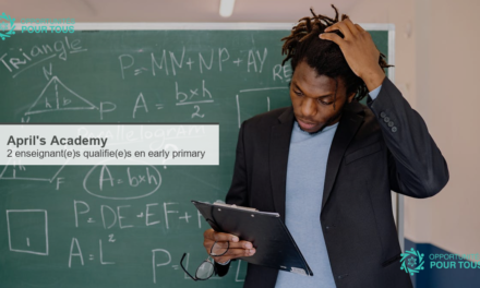 April&rsquo;s Academy recrute 2 enseignant(e)s qualifie(e)s pour les classes Early Primary et Reception