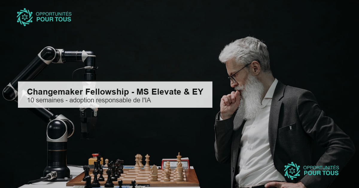 Changemaker Fellowship : Microsoft Elevate et EY accompagnent les ONG, ONU et OIG dans l&rsquo;adoption responsable de l&rsquo;IA (10 semaines)
