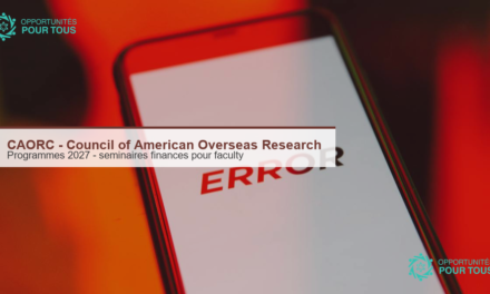 CAORC : programmes 2027 ouverts – seminaires entierement finances pour les enseignants des universites americaines