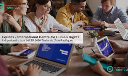 Equitas : appel a manifestation d interet pour un partenaire local de coordination et de conseil (IHRTP 2026, Thailande)