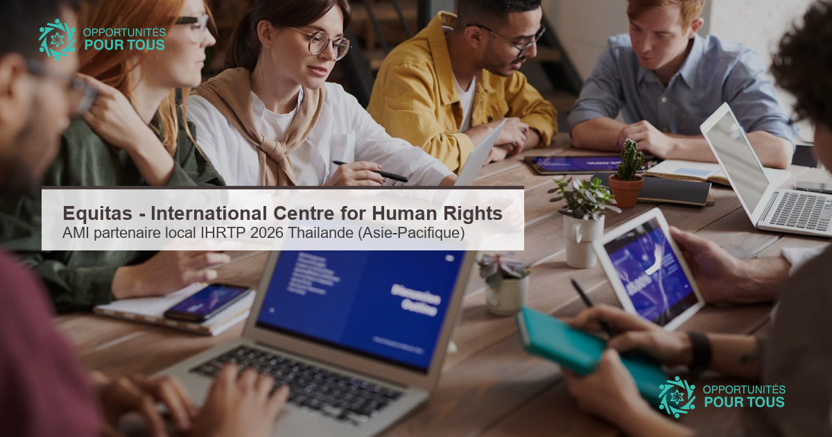 Equitas : appel a manifestation d interet pour un partenaire local de coordination et de conseil (IHRTP 2026, Thailande)