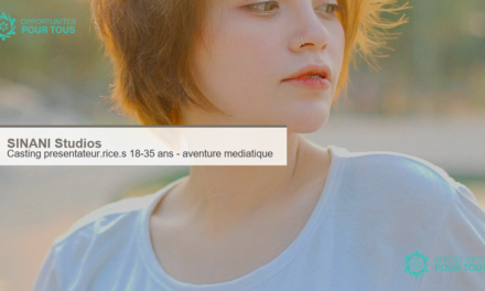 SINANI Studios : casting ouvert pour presentateur.rice.s ages.es de 18 a 35 ans (aucune experience requise)