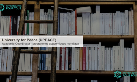 University for Peace (UPEACE) recrute un.e Academic Coordinator pour des programmes academiques internationaux