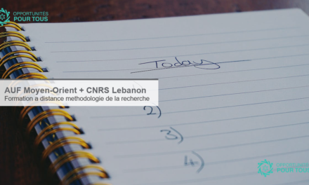 AUF Moyen-Orient : formation a distance a la methodologie de la recherche pour doctorants et jeunes chercheurs francophones