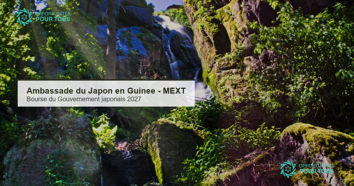 Bourse du Gouvernement japonais (MEXT) 2027 : candidatures ouvertes a l Ambassade du Japon en Guinee