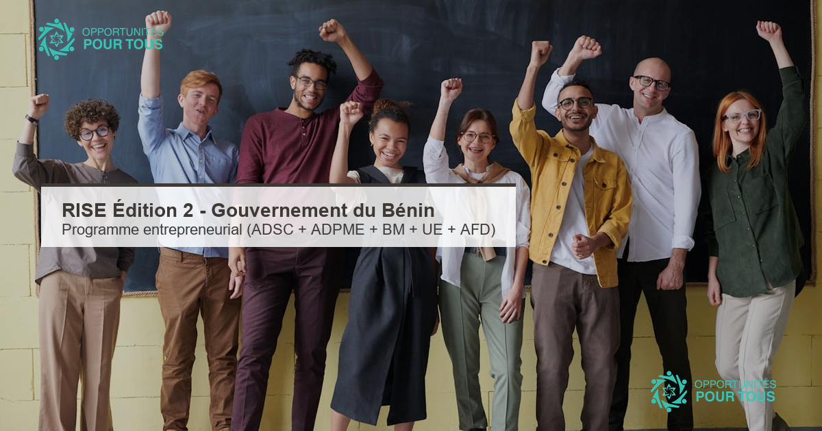 Programme RISE Édition 2 (Bénin) : appel à candidatures pour les PME béninoises (Gouvernement + ADSC + ADPME + BM + UE + AFD)