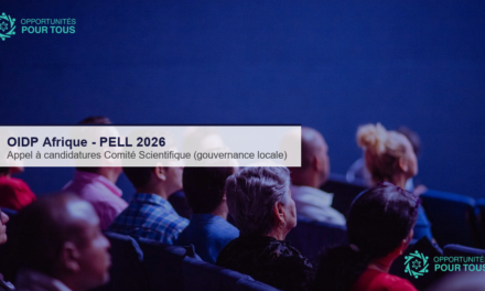 OIDP Afrique – PELL 2026 : appel à candidatures pour le Comité Scientifique du Prix d&rsquo;Excellence du Leadership Local