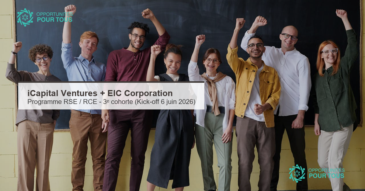 iCapital Ventures + EIC Corporation lancent la 3ᵉ cohorte du Programme international RSE / RCE (Kick-off 6 juin 2026)