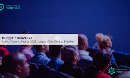 CivicHive / BudgIT : appel à nominations pour les Active Citizens Awards 2026 (Lagos, 24 juillet)