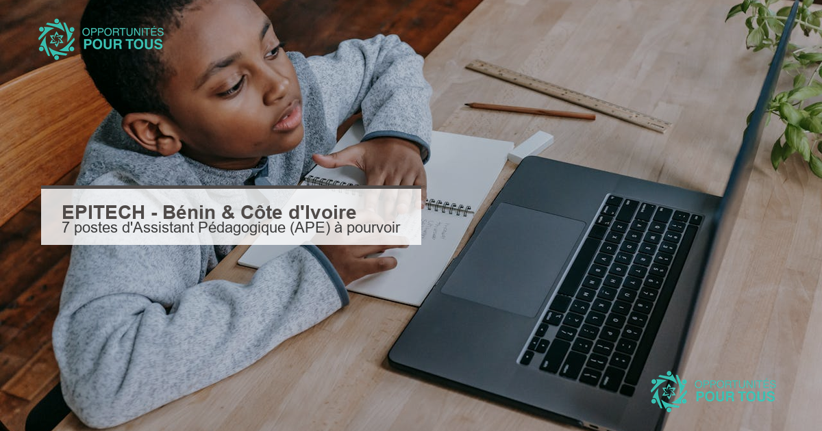 EPITECH recrute 7 Assistant·e·s Pédagogiques (APE) pour ses campus du Bénin et de Côte d&rsquo;Ivoire