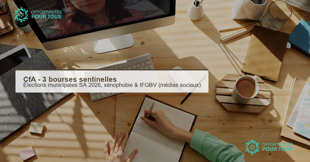 3 bourses sentinelles (CfA) pour chercheur·euse·s et journalistes en écoute et analyse des médias sociaux (Afrique du Sud)