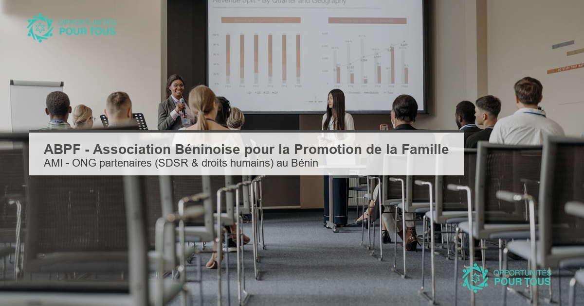 ABPF (Bénin) : avis à manifestation d&rsquo;intérêt pour des ONG partenaires en SDSR et droits humains