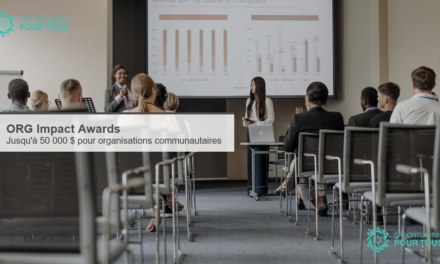 ORG Impact Awards : jusqu&rsquo;à 50 000 $ USD pour les organisations communautaires (climat, éducation, santé, équité)