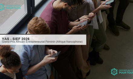 YAS – Grand Prix Africain de l&rsquo;Entrepreneuriat Féminin 2026 (SIEF) pour les femmes entrepreneures d&rsquo;Afrique francophone