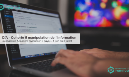 CfA – Cohorte 5 : formation gratuite sur la manipulation de l&rsquo;information pour journalistes et leaders civiques (12 pays africains)