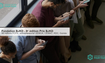 Fondation BJKD : 9ᵉ édition du Prix BJKD – 48 millions FCFA pour les jeunes entrepreneur·e·s d&rsquo;Afrique (UEMOA, CEMAC, RDC, Guinée)