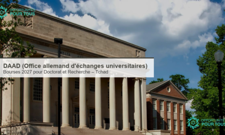 DAAD : bourses 2027 pour étudier en Allemagne (Doctorat, Recherche) – ouvertes aux étudiant·e·s et jeunes chercheur·euse·s du Tchad
