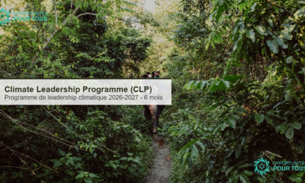 Climate Leadership Programme (CLP) 2026-2027 : 6 mois de leadership pour les jeunes acteur·rice·s du climat