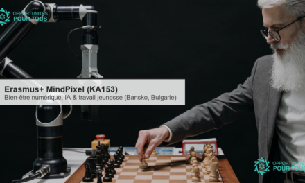 Erasmus+ MindPixel (KA153) : cours de formation Bien-être numérique, IA et travail des jeunes à Bansko (Bulgarie, 2-12 juillet 2026)
